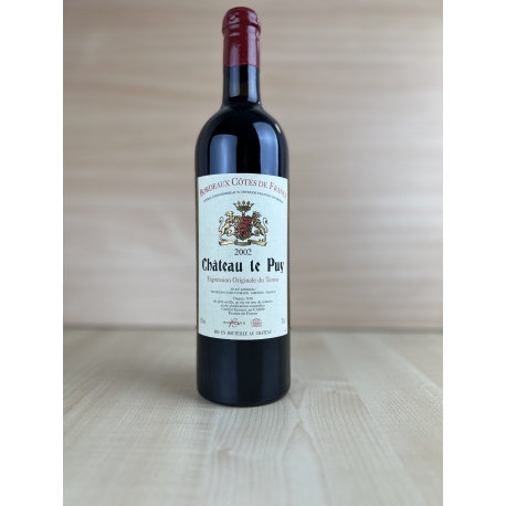 2002 AOC Bordeaux C&ocirc;tes de Francs "Ch&acirc;teau du Puy" (vin biologique)