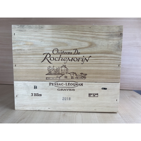Coffret 3 Bts AOC Pessac-L&eacute;ognan Ch&acirc;teau de Rochemorin blanc 2018