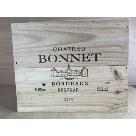 Coffret 3 Bts AOC Bordeaux Reserve Ch&acirc;teau Bonnet 2014