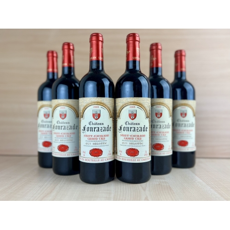 Lot de 6 Bts Saint-Emilion grand cru Ch&acirc;teau Fonrazade 2005
