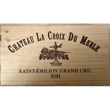 lot de 6 Bts Saint-Emilion Grand Cru Ch&acirc;teau Croix du Merle 2001