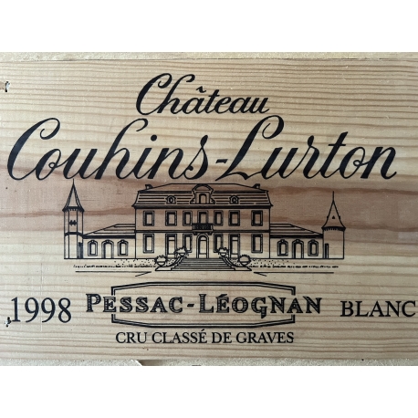 Lot de 3 bts AOC Pessac-L&eacute;ognan "Ch&acirc;teau Couhins-Lurton" blanc 1998