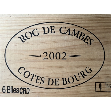 Lot de 3 Bts 2002 AOC C&ocirc;tes de Bourg "Roc de Cambes"