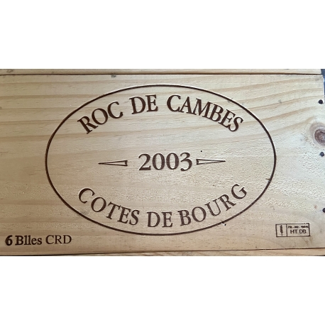Lot de 3 Bts 2003 AOC C&ocirc;tes de Bourg "Roc de Cambes"