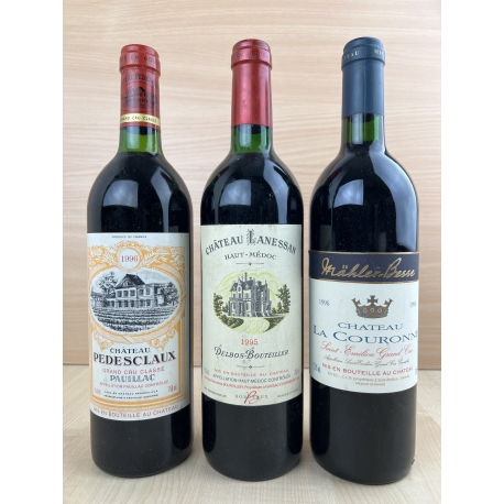 Coffret Mill&eacute;simes : 1995 - 1996 - 1996 | Haut-M&eacute;doc | Saint-Emilion | Pauillac