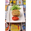 Flan d’aubergine à la sardine et sa concassée de tomates