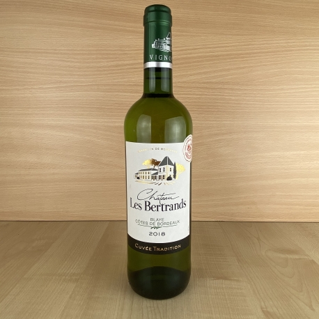 AOC Blaye Côtes de Bordeaux blanc Château les Bertrands "Cuvée Tradition" 2018